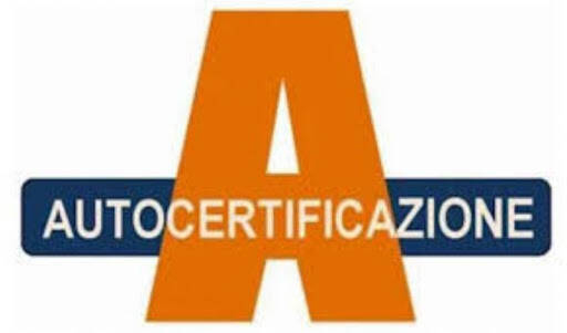 Immagine: autocertificazione
